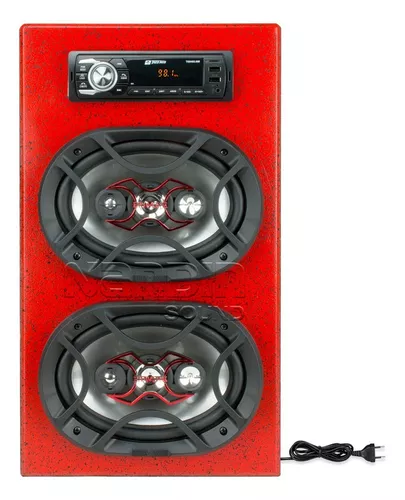 Caixa Residencial Bob P/ 1 6x9 Ativa Bt/usb/sd/aux