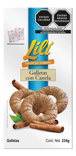 2 Pzs Lili Galletas Roscas De Canela 234gr