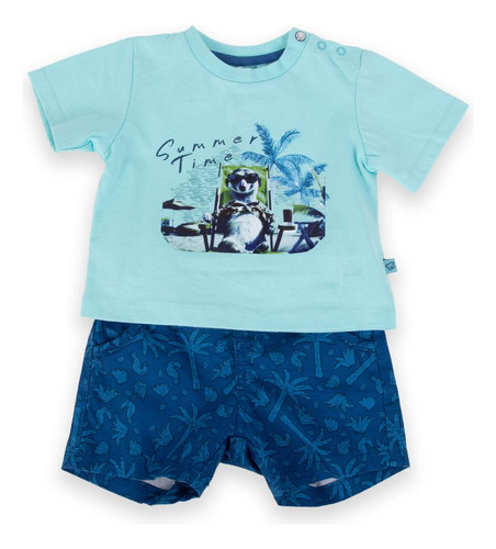 Conjunto Niño Turquesa Pillin (pva821-24cal)