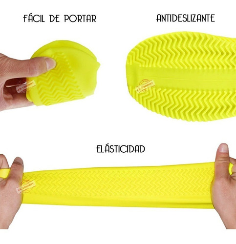Imagen 3 de 6 de Cubre Zapato Tenis Protector Para Lluvia Impermeable Silicon