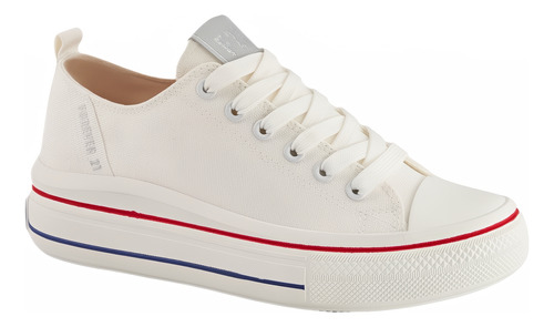 Tenis Escolar Vey42982 Fresca Jareta Trasera Texto Agujetas