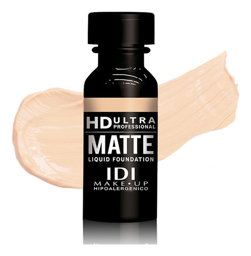 Base de maquillaje líquida IDI Make Up HD Ultra Matte