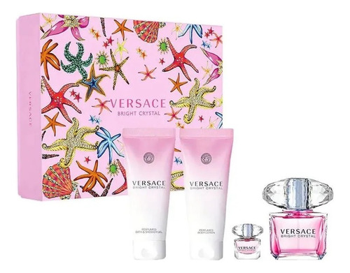 Versace Bright Crystal Edt 90 Ml Set 3c