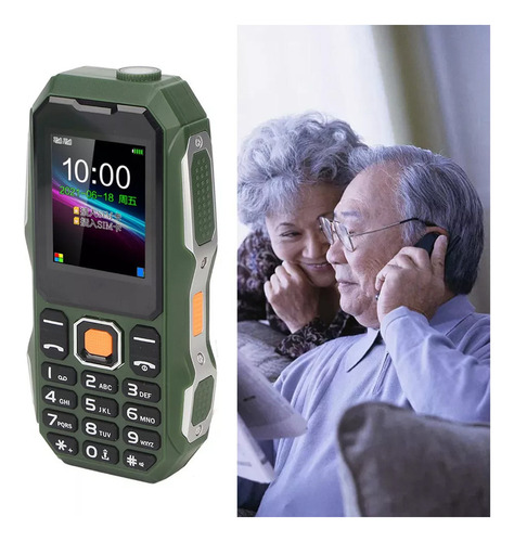 Teléfono Móvil Celular De Uso Rudo, Linterna, 1.8 Pulgadas