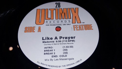 Madonna Debbie Gibson Ultimix 28 Disco 1 Vinilo Maxi Usa 89