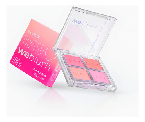 Blush Pó Wepink Quarteto Virgínia 4 Tons Dermatológico