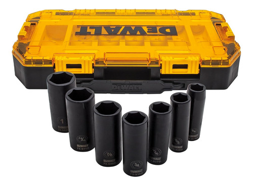 Juego Dados Alto Impacto Profundo 1/2 Mm (7pzs) Dewalt