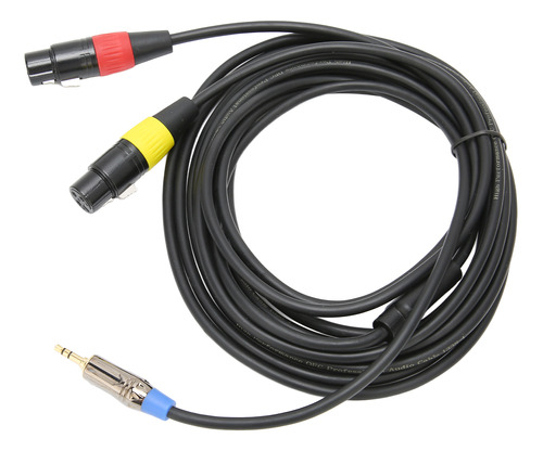 Cable Xlr De 1/8 Pulgadas A Doble Xlr Profesional De 3,5 Mm