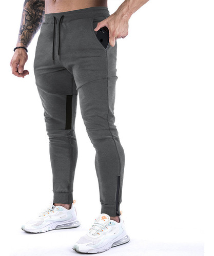 Pants Deportivo Para Hombre Gym Cierre Tobillos