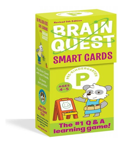 Brain Quest Prek Smart Cards Rev E05, De E05. Editorial Workman En Inglés, 2023