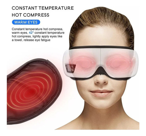C Masajeador Ocular Con Vibración Con Airbag Inteligente 6d