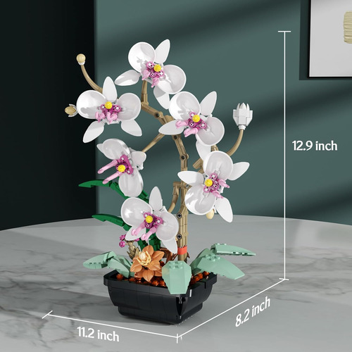 Set De Construcción Botanicals Con Flores De Orquídea, Plant