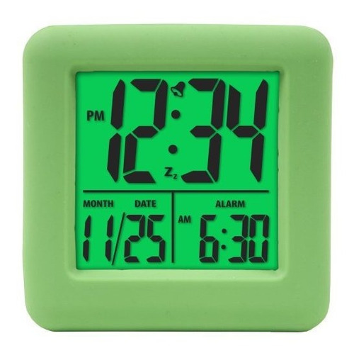 La Equidad De La Crosse 70903 Verde Suave Cubo Lcd Despertad