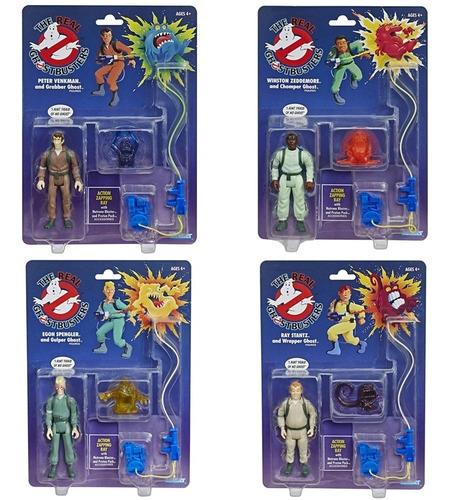 Set De 6 Real Ghostbusters Vintage Kenner Reissue Especial