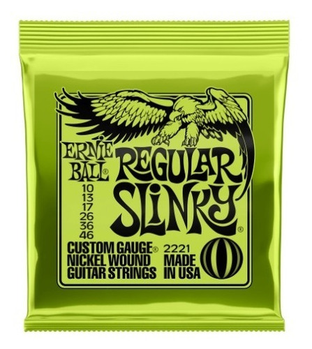 Imagen 1 de 8 de Encordado Guitarra Electrica Regular Slinky Ernie Ball