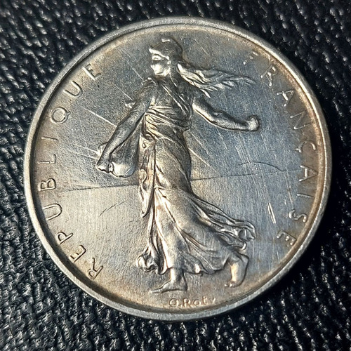 Moneda Francia 5 Francos, 1964 Plata 0.835 Km# 926 - 955