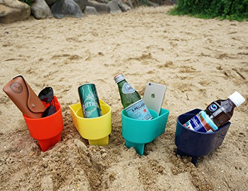 Portavasos De Playa Con Bolsillo Portavasos De Arena Multifu