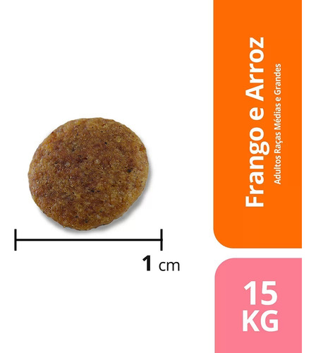 Ração Max P/cães Adultos Porte Médio/grande Frango/arroz 15k