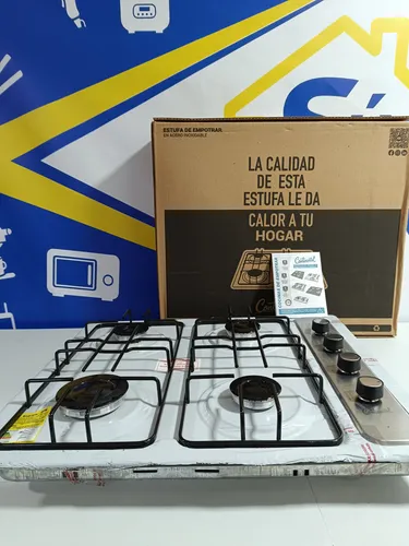 Estufa De Empotrar Continental Gas Propano 4 Puestos Inox