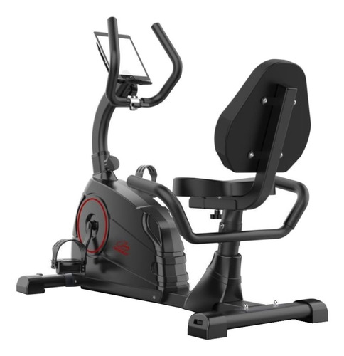 Imagen 4 de 4 de Bicicleta fija Papaison QM1003 horizontal negra