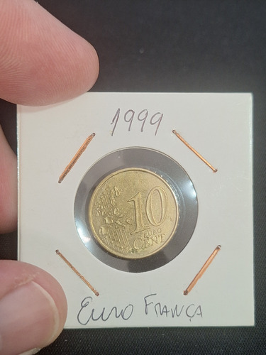 Moeda França 10 Cêntimos De Euro, 1999