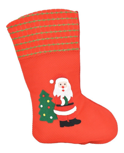 100 Bota Navideña Rojo Decoración Navidad 40 Cm X 7 Cm