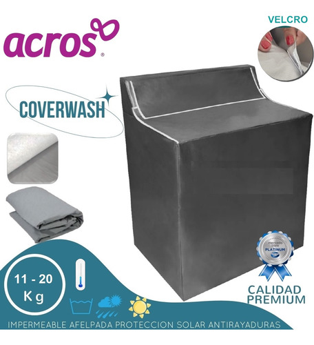 Protector Cubre Lavadora 13 Kg LG Doble Tina