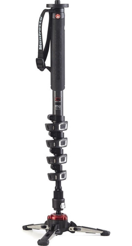 Manfrotto Xpro 5 Section Carbon Fiber Video Monopod, Black.