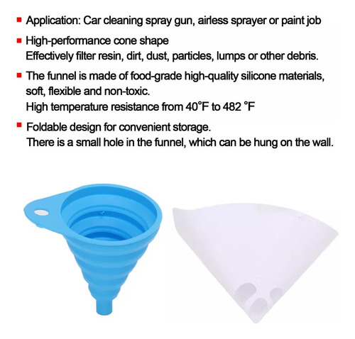 Mn1 100 Peças De Filtro De Papel Para Tinta Com Silicone