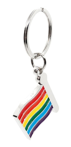 Llavero Metálico Zab, Diseño Bandera Orgullo Lgbtiq+