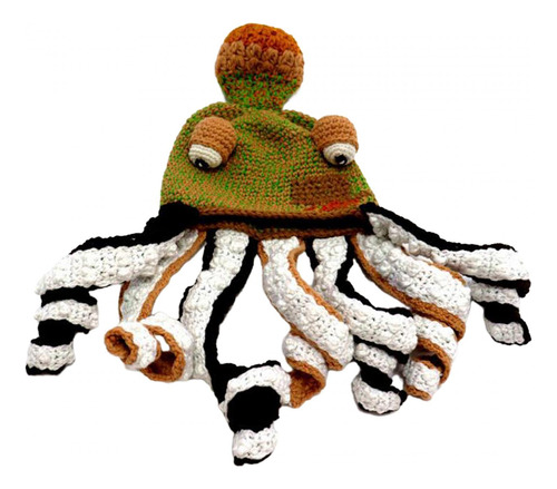 Gorro De Invierno De Punto, Gorro De Calamar De Pulpo, Gorro