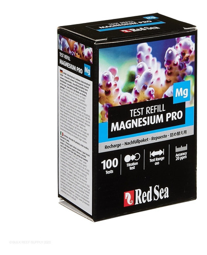 Red Sea Magnesium Pro 100 Tests Magnesio -solucion Repuesto-