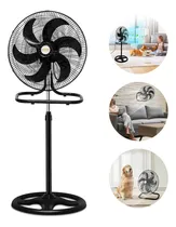 Comprar Ventilador Coluna Turbo 6 Pás Diâmetro 50cm Ajustável 3 Em 1 Estrutura Preto Pás Preto Diâmetro 50 Cm Material Das Pás Plástico 127v