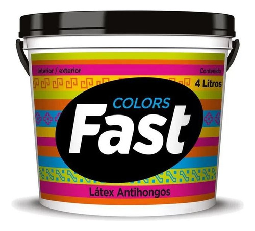 Latex Antihongos Fast Colores Galon Acabado Mate Color Blanco