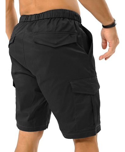 Bermuda Short Casual Para Hombre Bolsas Cargo Shendy Vendy