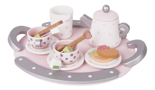 Imagen 1 de 3 de Set Juego De Te De Madera 15 Piezas Rosa Classic World Cuota