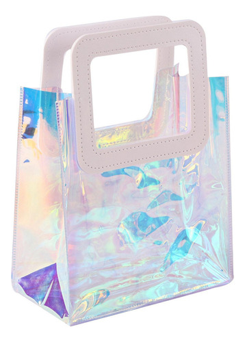 Bolsa De Playa Iridiscente Bolsa De Regalo Transparente Reut