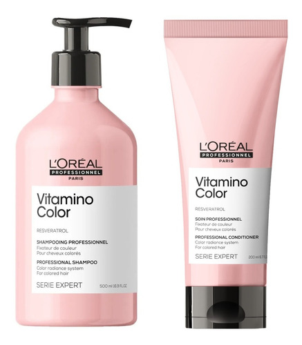 Pack Vitamino Color Shampoo 500ml Y Acondicionador 200ml