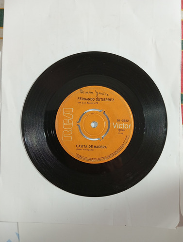 Vinilo Single De Fernando Gutiérrez Y Te Esperare(w43 (Usado)