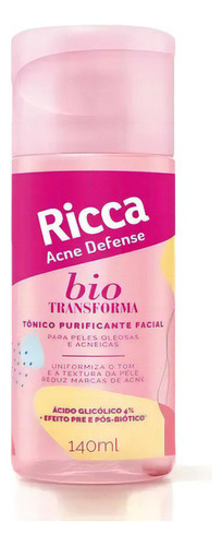 Tônico Facial Purificante Ricca 140ml