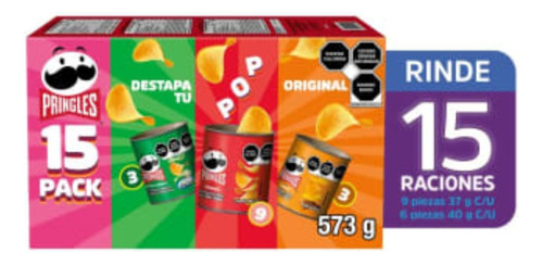 Pringles Mix 15 Pzas De 37 Y 40 G C/u