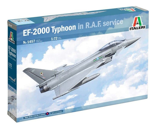 Kit Plastimodelismo Italeri Ef-2000 Typhoon Raf Escala 1/72 