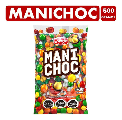 Manichoc Maní Bañado En Chocolate Confitado Bolsa De 500g