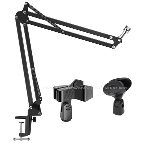 Imagen 8 de 8 de Soporte Articulado Micrófono Super Resistente 1,5kg 50cm + 2