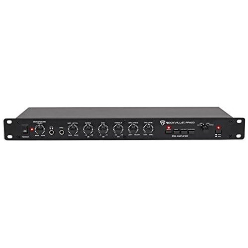 Preamplificador De Montaje Rack Profesional Ppa20 De 1u...