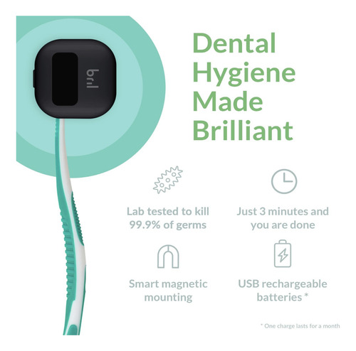 Limpiador Sanitizador De Cepillo De Dientes Con Uv