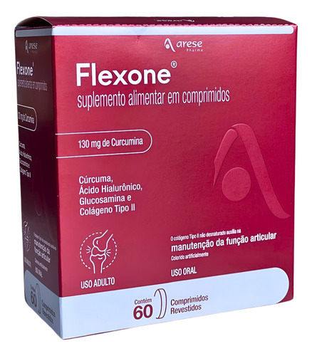 Flexone 60cp Arese Glucosamina, Colageno Tipo 2 Curcumin