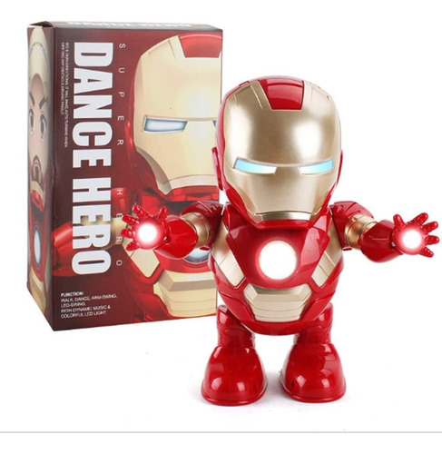 Dance Hero Iron Man Bailarin Con Luz Y Sonido
