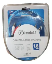 Comprar Cable Audio Y Video 2 Rca Plug A 2 Rca Plug 1.8 Metros Pb-l2
