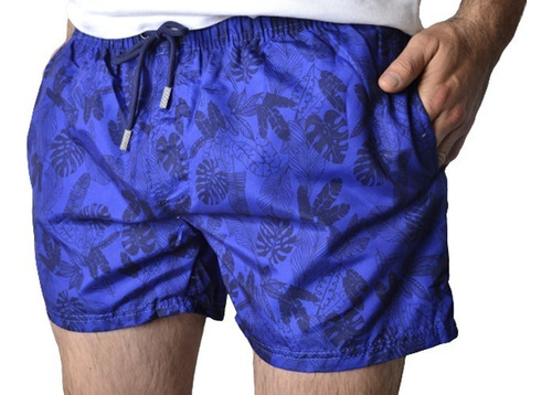 Imagen 10 de 10 de Short De Baño Malla De Hombre Floreada Flores The Big Shop